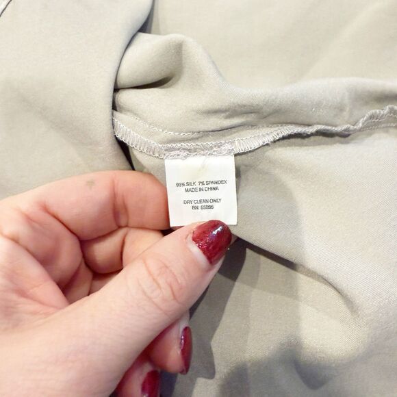 Express Womens Y2K Silk Babydoll Halter Top XSmall Coquette Fairycore Dainty - Picture 8 of 8